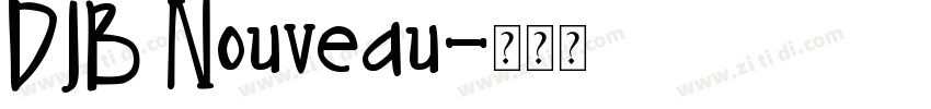 DJB Nouveau字体转换